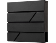 YokaHome POŠTOVNÍ SCHRÁNKA M44 NA DOPISY, NOVINY, ANTRACITOVÝ PÁSEK