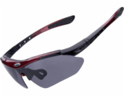 RockBros Cyklistické brýle Photochromic s UV filtrem 400 červené ROCKBROS