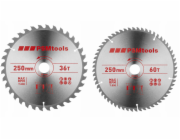 CMT sada dvou kotoučů hm 250x30mm, 36/60 zubů