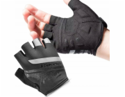 RockBros Cyklistické rukavice bez prstů s protiskluzovou úpravou M černé ROCKBROS