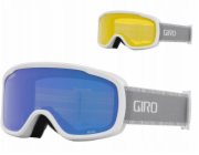 Giro Zimní brýle MOXIE BÍLO-ŠEDÉ CHUTE (SKLENO-ŠEDÁ KOBALTOVÁ 8-18% S3 + ŽLUTÁ 77% S1) (NOVINKA 2024/2025)