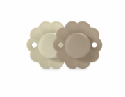 Suavinex - 308404-PHYSIOLOGICAL dudlík SX PRO silikonový 2 ks/0-6m/WGRAY-CORK/WONDER