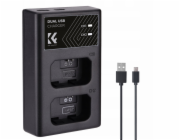 Kf Duální USB nabíječka pro NP-FW50 Sony A6000 A6500 A6300 A6400 A7 RS II / 8.0009