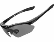 RockBros Cyklistické brýle Photochromic s UV filtrem 400, černé ROCKBROS