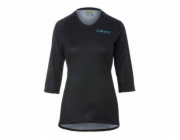 Giro Dámské tričko ROUST JERSEY 3/4 rukáv černé s květinovým vzorem vel. J (DWZ)
