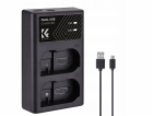 Kf Duální USB nabíječka pro Nikon EN-EL15 D7000 D7500 D85...