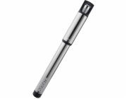 Lezyne Ruční pumpa BIRZMAN Infinite Apogee Road (Presta/Schrader), 160 psi/11 barů, délka 255 mm, CNC, stříbrná (NOVÁ)