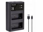 Kf Duální USB nabíječka pro LP-e17, LPE17, Canon Eos RP M...