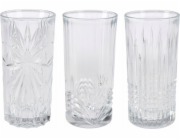 Glasmark Sada 3 vzorovaných sklenic, 380 ml
