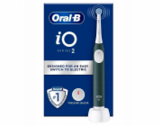 Oral-B Elektrický zubní kartáček se senzorem tlaku | iO2 | Dobíjecí | Pro dospělé | Počet kartáčkových hlavic v balení 2 | Počet režimů čištění zubů 3 | Lesní zelená