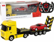 Mercedes Odtahovka na dálkové ovládání Mercedes-Benz 1:26 žlutá červená