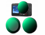 K&F Sada 2x nastavitelných šedých filtrů Nd2-32 + Nd32-512 pro Dji Osmo Action 3 4 5 Pro / Sku.2359