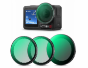 K&F Sada filtrů 3v1 Pl + Nd2-32 + černý difuzér 1/4 pro DJI Osmo Action 3 4 5 Pro / Sku.2360