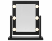 LED KOŽENÍ ZRCÁTKO S 6 LAMPAMI 4LIVING