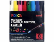 Uni Mitsubishi Pencil Plakátové fixy PC-1MR 8 barev POSCA UNI