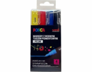 Uni Mitsubishi Pencil Popisovače plakátů PC-1M 4 barvy POSCA UNI