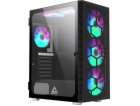Montech Pouzdro X3 TG RGB, černé