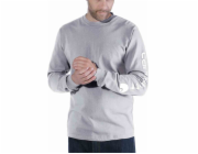 Carhartt Tričko s dlouhým rukávem s logem Carhartt, šedé