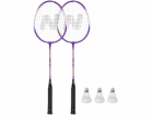 Nils NRZ2053 HLINÍKOVÁ / BADMINTONOVÁ SADA 2 RAKETY + 3 K...