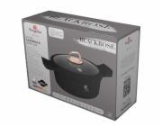 Kastrol s titanovým povrchem a poklicí 24 cm Black Rose Collection BH-1457
