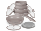 Sada nádobí s titanovým povrchem 12 ks Taupe Collection B...