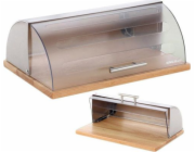 KingHoff Chlebník z bambusu a oceli s prkénkem (KH-3210)