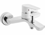 Invena Dokos nástěnná vanová baterie bílá (BW-19-002)