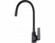 Invena Dřezová baterie LIGARIA TREND, s flexibilním výtokem, černá.