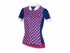 RH+ Dámský cyklistický dres zeroPreppy W FUCSIA/TMAVĚ MOD...