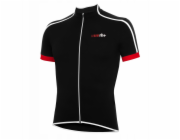 RH+ Cyklistický dres zeroPrime ČERNO-BÍLO-ČERVENÁ - XXL