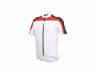 RH+ Cyklistický dres ZeroSpace bílo-černo-červený - M