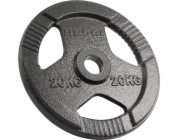 Rebel Litinové olympijské závaží 20 kg, otvor 51 mm, deska s úchyty, ACTIVE