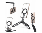 VRIG Stojan Grip Stand 3v1 Kovový držák na telefon Otočný 360 Magnet MagSafe / Mg-21