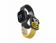 Amazingthing Blend Band 2 kusy pro Apple Watch 45/46/49 mm - žlutý/černý/černý