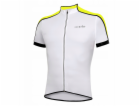 RH+ Cyklistický dres zeroPrime BÍLO-KYSELĚ ŽLUTÝ - L