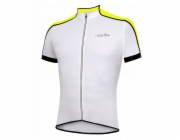 RH+ Cyklistický dres zeroPrime BÍLO-KYSELĚ ŽLUTÝ - L