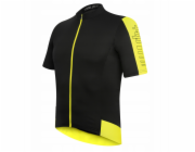 RH+ Cyklistický dres zeroEnergy FZ černo-kyselinově žlutý - M