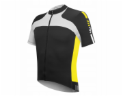 RH+ Cyklistický dres zeroAgility FZ černo-kyselinově žlutý - S