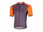 RH+ Cyklistický dres zeroPassion ORANŽOVÝ/TMAVĚ MODRÝ - XL