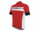 RH+ Cyklistický dres zeroAcademy FZ červeno-bílo-černý - M