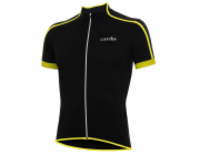 RH+ Cyklistický dres zeroPrime ČERNO-ČERNO-ŽLUTÝ FLUO - XL