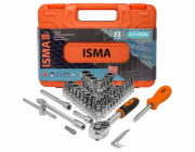 Isma Sada nářadí s bity 1/4" v 53dílné kazetě