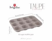Forma na muffiny s nepřilnavým povrchem 12 ks Taupe Collection BH-7947