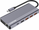 Canyon Hub DS-16 13v1 4k USB-C šedý