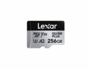Lexar Paměťová karta Professional Silver Plus MicroSDXC 256 GB třída 10 UHS-I/U3 A2 V30 (LMSSIPL256G-BNANG)