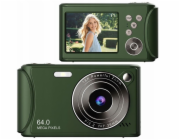 Xrec Fotografie digitálním fotoaparátem, videa 64MP, 4K/30fps, 18x zoom, Antishake/ Q18/zelená