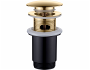 Invena Mosazná zátka click-clack, zlatá SC-B1-170-V