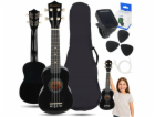 LUNA GUITARS SUPRIMO UK21 SET BK sopránové ukulele 21 ks ...