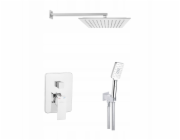 Invena Sprchová souprava s dešťovou sprchou, chrom BS-28-0K2-A pod omítku