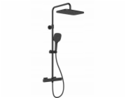 Alkotest 5756-910-81 / KFA / MALAGA / NÁSTĚNNÁ SPRCHOVÁ BATERIE RAINBOW S TERMOSTATICKOU SPRCHOVOU ARMATUROU, ČERNÁ /
